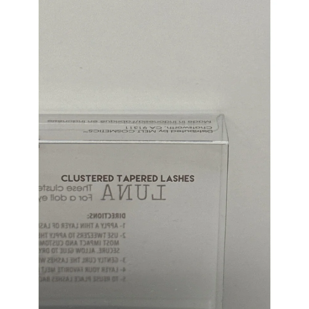 Melt Cosmetics Luna Clustered Tapered‎ Lashes Vegan Black Short Medium Long NEW